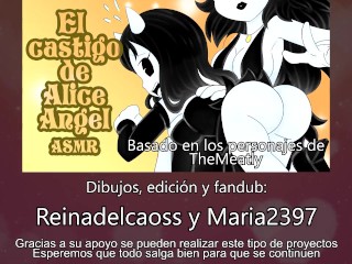 ASMR Las nalgadas hacia Alice Angel
