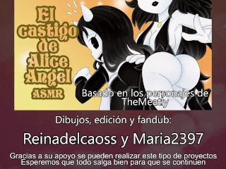 ASMR Las nalgadas hacia Alice Angel