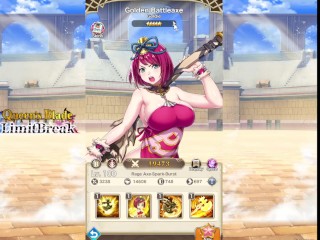 Queen's Blade Limit Break Goldie Golden Battleaxe Fanservice Appreciation