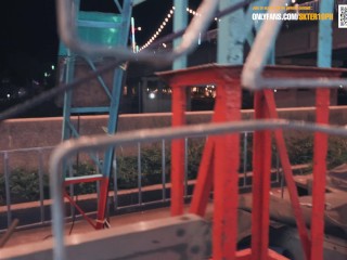 Real Public on Ferris wheel เปิดนมเสียวบนชิงช้าสวรรค์