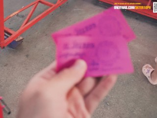 Real Public on Ferris wheel เปิดนมเสียวบนชิงช้าสวรรค์