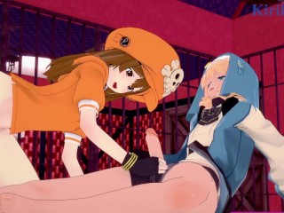 May and Bridget have intense sex in a secret room. - GUILTY GEAR -STRIVE- Hentai