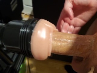 Closeup Fleshlight Fuck with F-machine