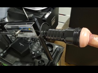 Closeup Fleshlight Fuck with F-machine