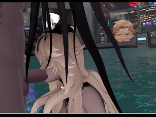 VR ERP, Hot Blonde gives head and gets fucked hard in pool