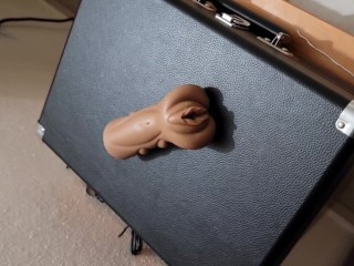 Masturbating at my house with my pussy pocket. Super horny and I came.