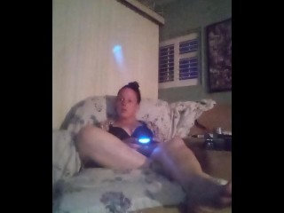 Smoking Cigarettes and Playing Video Games In My Black Bra and Panties Part 5