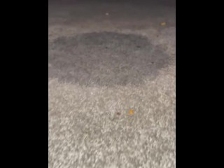 Pissing through a bikini .. carpet pee