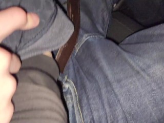 My stepsister couldn't wait to get home and sucked my dick in car!