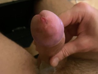 Close up Cock Cumming while Guy Moaning and Slowly Stroking until Big Cumshot & Intense Orgasm - 4K