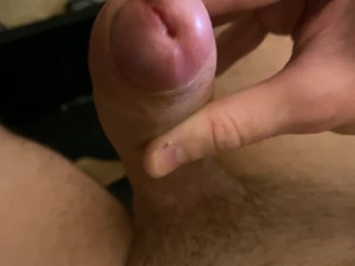 Close up Cock Cumming while Guy Moaning and Slowly Stroking until Big Cumshot & Intense Orgasm - 4K