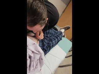 Wife sucks my dick before surgery 