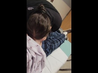 Wife sucks my dick before surgery 