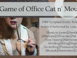 F4M Audio Roleplay - Rival Co-Worker Corners You in the Breakroom - Scripted Gentle FDom