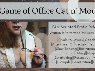 F4M Audio Roleplay - Rival Co-Worker Corners You in the Breakroom - Scripted Gentle FDom