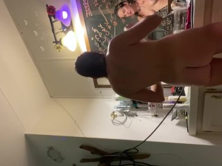 Fetish/rubbing lotion all over sexy body