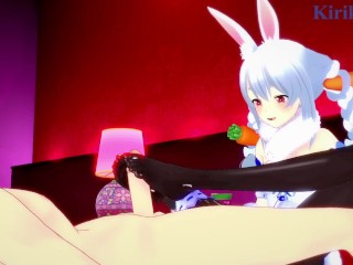 Usada Pekora and I have intense sex at a love hotel. - Hololive VTuber Hentai