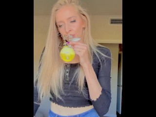 BONG HITS SMOKING BIG CLOUDS AT HOME SMOKE FETISH SFW | ASHLYN GODDESS