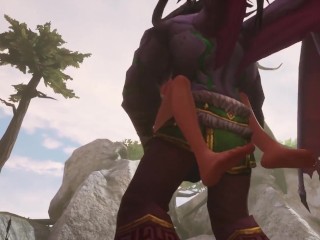 Illidan Stormrage stand lift and carry fucks a hot redhead elf | Warcraft Parody