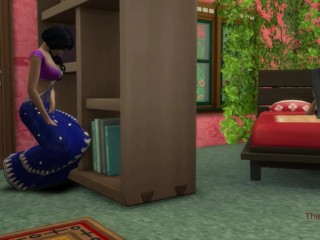 Sims 4, Indian lesbian milf stepmother caught stepdaughter masturbating