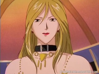 Masturbating anime babe orgasms hard