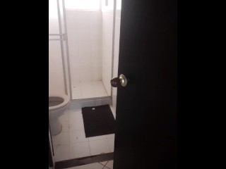catches me having sex with her husband and he ends up in the bathroom