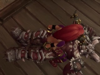 Redhead Elf got smashed by an Orc Warlord | Warcraft Parody