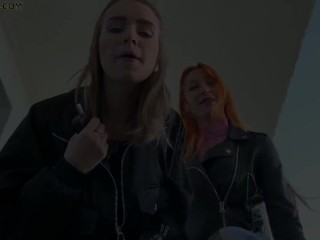 Agma and Jucy Double POV Femdom Ass Worship, Spitting, Dirty Socks and Boot Domination Outdoor