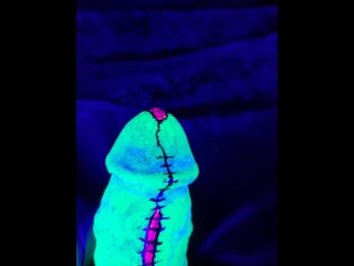 Black Light Zombie Frankenstein Body Painting Dick Timelapse