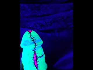 Black Light Zombie Frankenstein Body Painting Dick Timelapse