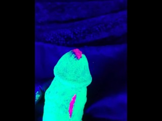 Black Light Zombie Frankenstein Body Painting Dick Timelapse