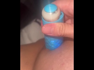 Cumming to my vibrator before I go to work