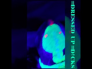 Blacklight Snake Cosplay Cumshot