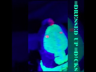 Blacklight Snake Cosplay Cumshot