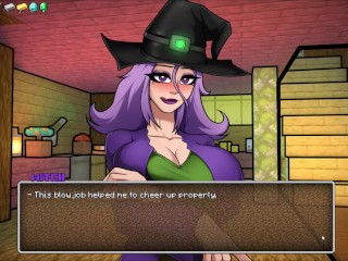 HornyCraft [Minecraft Parody Hentai game ] Ep.14 the swamp witch thank us with a hot blowjob