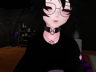 goth stranger sucks and fucks you at VR party