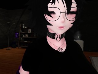 goth stranger sucks and fucks you at VR party