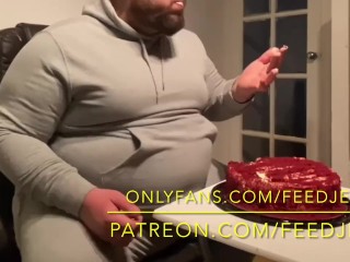 HUGE 8300 Calorie Cake Stuffing Feedee Belly Stuffing!