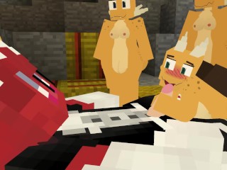 4 HOT KOBOLDS FROM MINECRAFT SEX MOD CORNERED ME AND MY CAMERAMAN FOR SOME HOT SE*X