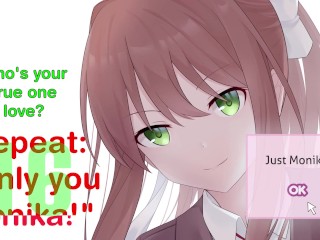 Just Monika Hentai JOI Doki Doki Literature Club (Yandere Femdom Feet/Armpits Pet Play)