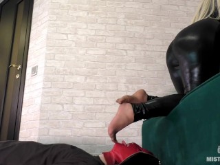 High Heels Worship, Nylon Toes Sucking And Foot Gagging Part 1