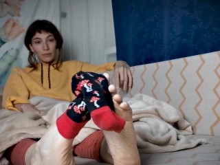 NINA MAKES YOU SNIFF HER SMELLY DIRTY SOCKS