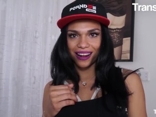 Brunette TGirl Nauana Lima Has An Affair With Two Men In Hot Threeway - TRANS BELLA