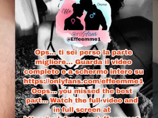 Coppia italiana pompino mentre fuma e sborrata in faccia