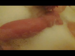 Extreme 12 inch huge dick in tub with bathmate Goliath