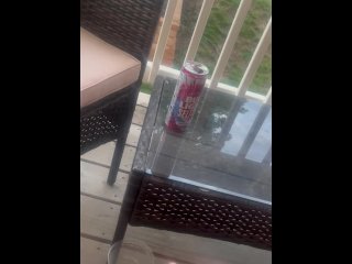 CumShot on Balcony for Neighbors to See