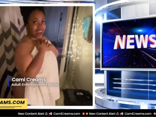 Cami Creams New Content Alert Onlyfans - Thick Ebony Bbw Big Ass in Thongs Kitchen Fireplace Shower