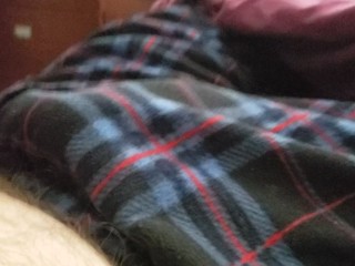 Thick Cock Flexing in Pajama Pants