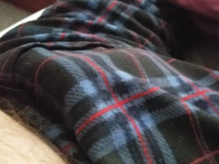 Thick Cock Flexing in Pajama Pants