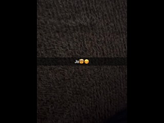 German gym girl wants cum on her clothes from guy on Snapchat